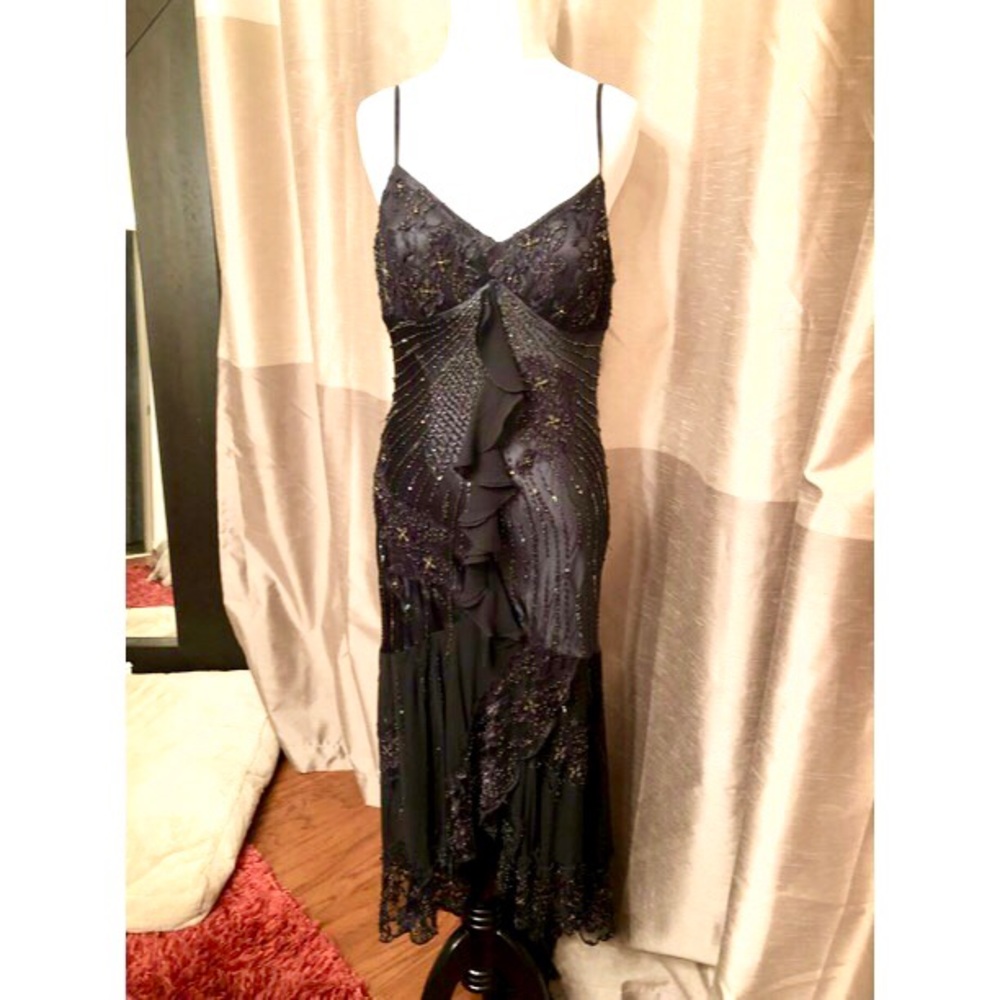 Beaded gown.